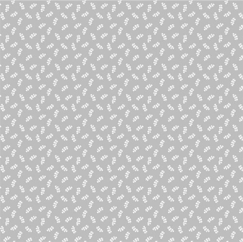 Popeline di cotone a foglie piccole - grigio chiaro