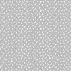 Popeline di cotone a foglie piccole - grigio chiaro