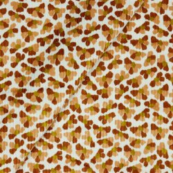 WASHED CORDUROY FLOWER - white