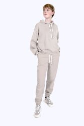 Winter sweat *Marie* brushed heavy quality - satin grey