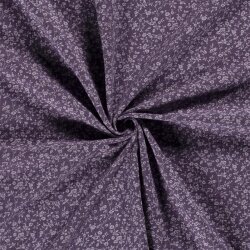 Mussola piccoli rami di fiori - viola
