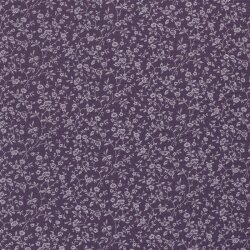 Mussola piccoli rami di fiori - viola