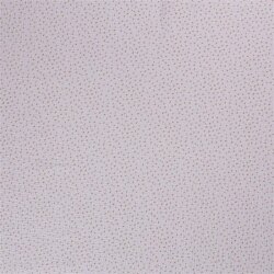 Muslin small polka dots - white