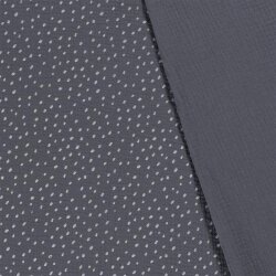 Muslin small polka dots - indigo