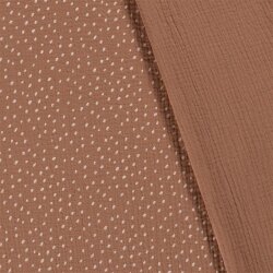 Muslin small polka dots - old pink