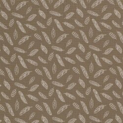 Muslin feathers - olive