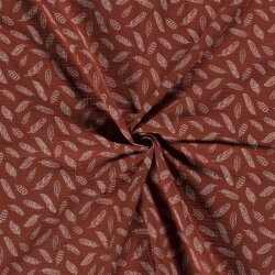 Plumas de muselina - rojo ladrillo