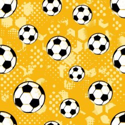Bavlněný dres fotbalové kari žluté