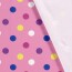 French-Terry grosse bunte Punkte - hellpink