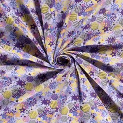 French terry wild honeycombs and star lilac