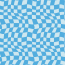 Cotton jersey distorted check baby blue