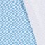 Baumwolljersey verzerrtes Karo babyblau