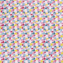 Piante astratte del jersey di cotone rosa chiaro