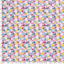 Piante astratte del jersey di cotone rosa chiaro