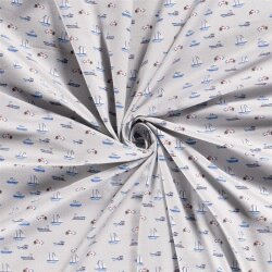 Cotton jersey watercraft light grey
