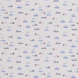 Cotton jersey watercraft light grey