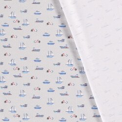 Cotton jersey watercraft light grey