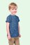 Jersey di cotone gabbiani e ancore blu indaco