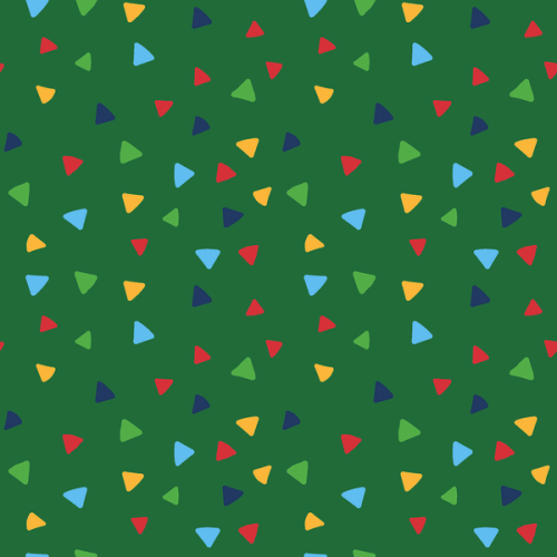 Triangoli coriandoli in jersey di cotone - verde