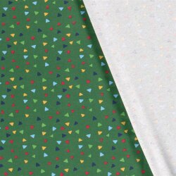 Katoenen jersey confettidriehoeken - groen