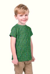 Katoenen jersey confettidriehoeken - groen