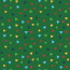 Bavlněný žerzej konfety trojúhelníky - zelená