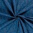 Cotton jersey confetti triangles indigo blue