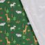 Cotton jersey colorful confetti safari - green