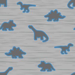 French-Terry Dinosticker acero gris