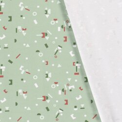 Baumwolljersey Bauklötze - dunkelmint