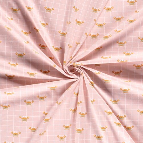 Granchi jersey di cotone in rete salmone