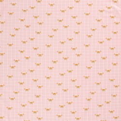 Crabes jersey de coton dans le saumon au filet