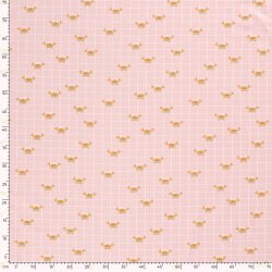 Granchi jersey di cotone in rete salmone