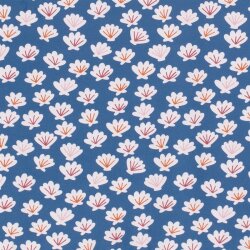 Cotton jersey shells indigo blue
