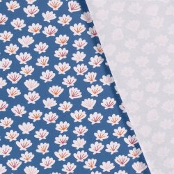 Cotton jersey shells indigo blue