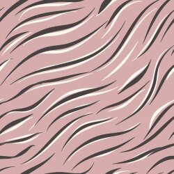 Katoenen jersey zebrastrepen antiek roze