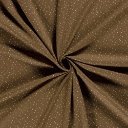 Cotton jersey raindrops brown