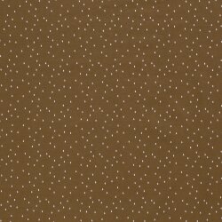 Cotton jersey raindrops brown