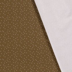Cotton jersey raindrops brown