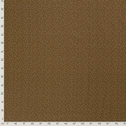 Cotton jersey raindrops brown