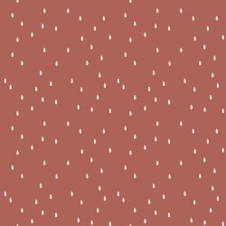 Cotton jersey raindrops old pink