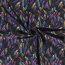 Softshell Digital Colorful Feathers - Dark Blue