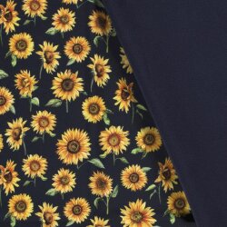 Softshell Digital Sunflowers - bleu foncé