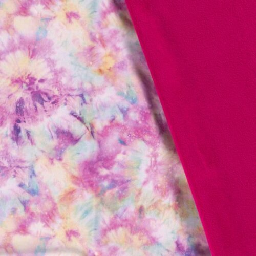 Softshell Digital Pastel Tie Dye - rosa