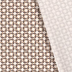 Viscose Bengaline with white pattern
