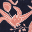 Fleurs de popeline viscose - Rose