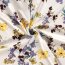 Viscose poplin flowers - cream