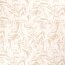 Fleurs de popeline viscose - beige