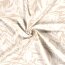 Fleurs de popeline viscose - beige