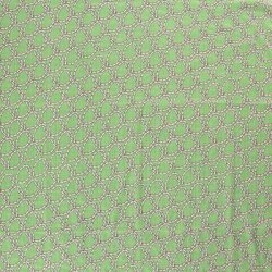 Slub in viscosa di cotone con motivo - verde